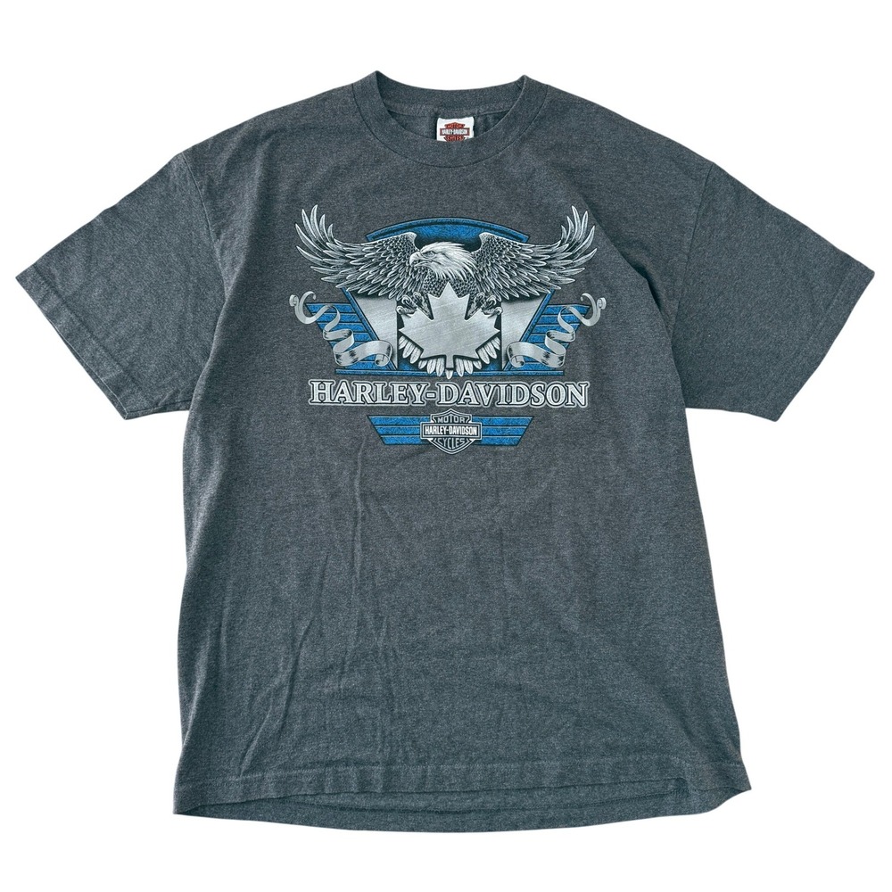 2005 Harley-Davidson Niagara Falls Canada Eagle Maple Leaf Double Sided Tee XL